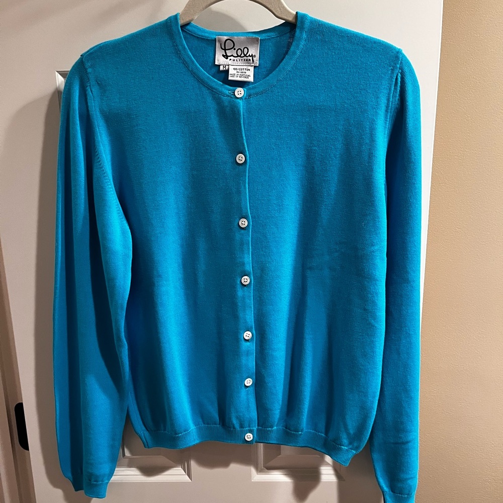 Lilly Pulitzer Vibrant Blue Cardigan